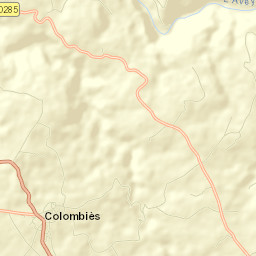 Colombiès Street Map