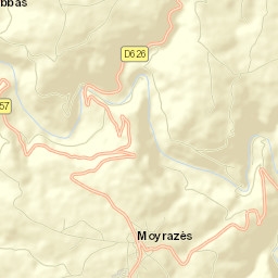 Moyrazès Street Map