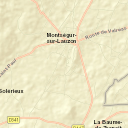 Montségur-sur-Lauzon Street Map