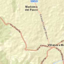 Villanova Mondovì Street Map