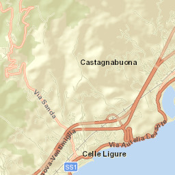 Celle Ligure Street Map
