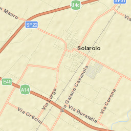 Solarolo Street Map