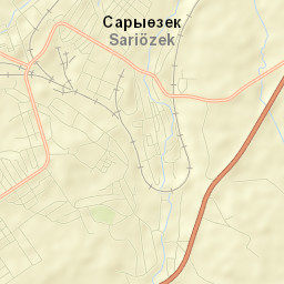 Saryozek Street Map