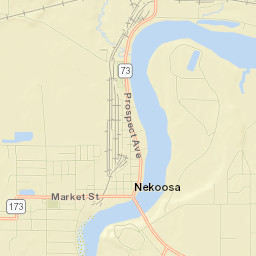 Nekoosa Street Map