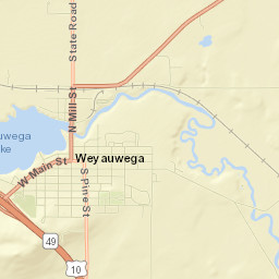300-498 Wisconsin 110, Weyauwega, WI Street Map