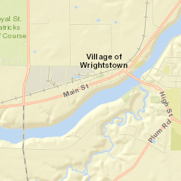 Wrightstown Street Map