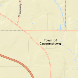 Cooperstown Street Map