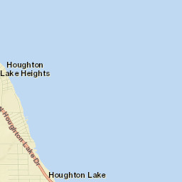 Houghton Lake Street Map