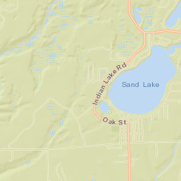 Sand Lake Street Map