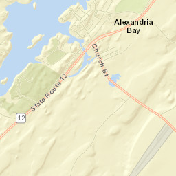 Alexandria Bay Street Map
