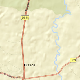 Pissos Street Map