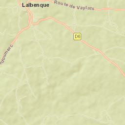 Lalbenque Street Map