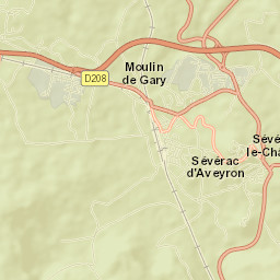 Sévérac-le-Château Street Map