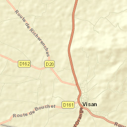 Visan Street Map