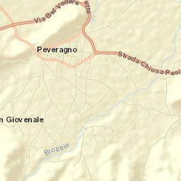 Peveragno Street Map