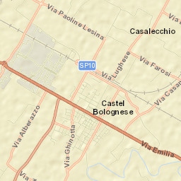 Castel Bolognese Street Map
