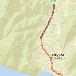 Dzhubga Street Map