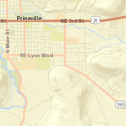 Prineville Street Map