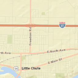 Little Chute Street Map