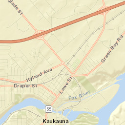 Kaukauna Street Map