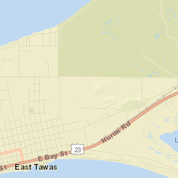 East Tawas Street Map