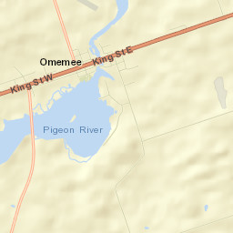 Omemee Street Map