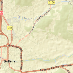 Bollène Street Map