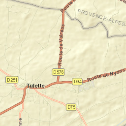 Tulette Street Map