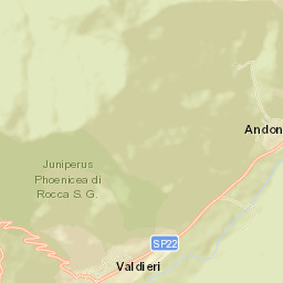Valdieri Street Map