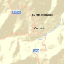 Comano Street Map