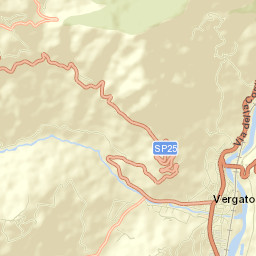 Vergato Street Map