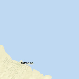 Ražanac Street Map