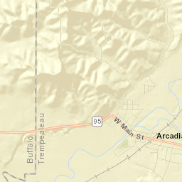 Arcadia Street Map