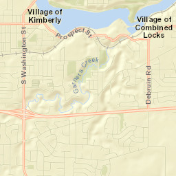 Combined Locks Street Map