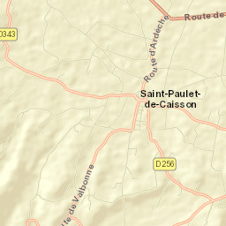 Saint-Paulet-de-Caisson Street Map