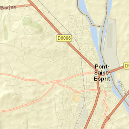 Pont-Saint-Esprit Street Map