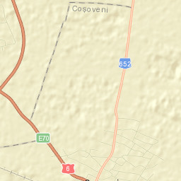 Coşoveni Street Map