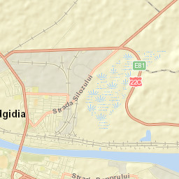 Medgidia Street Map