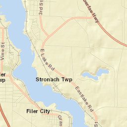 Manistee County Street Map