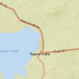Tupper Lake Street Map