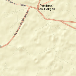 Pontenx-les-Forges Street Map