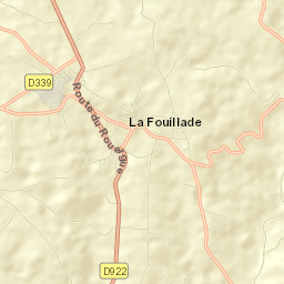La Fouillade Street Map