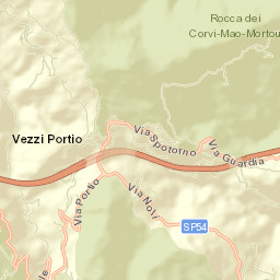 Vezzi Portio Street Map