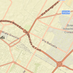 Forlì Street Map