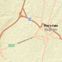 Negotin Street Map