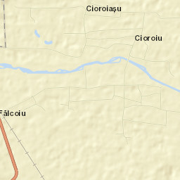 Comuna Fălcoiu Street Map