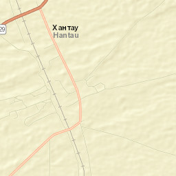 Khantaū Street Map