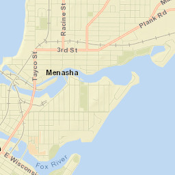 Menasha Street Map