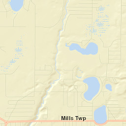 Skidway Lake Street Map