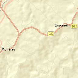Molières Street Map